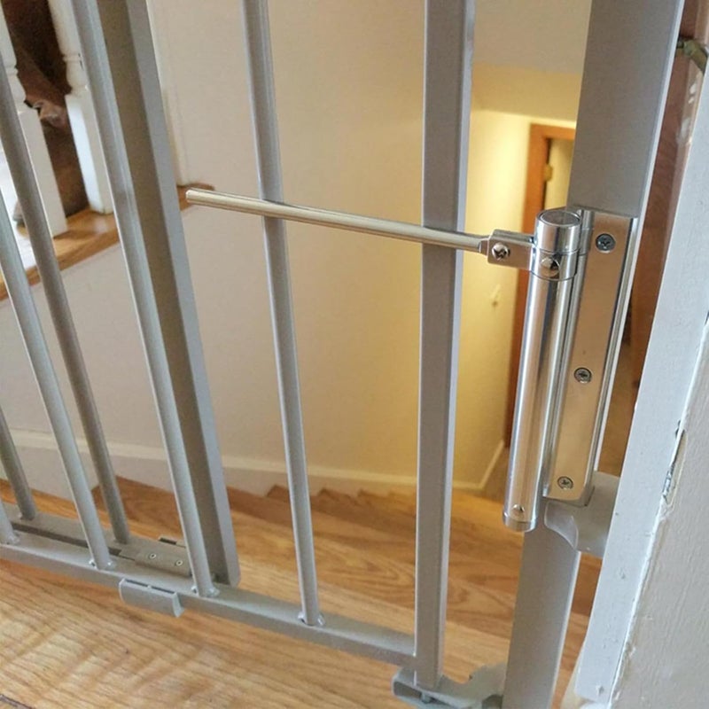 zeng 2-Pack Adjustable Spring Door Closer - 304 Stainless Steel Surface Mounted Automatic Closer for Residential/Commercial Doors (20-40kg, 175° Max, Silver) - Image 5